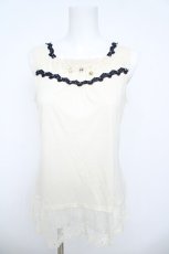 画像1: axes femme / シェルモチーフタンク  生成り Y-26-06-01-111-AX-TO-SZ-ZY (1)