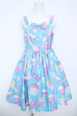 画像1: Angelic Pretty / Fancy Candyジャンパースカート  サックス Y-26-06-01-113-AP-OP-AS-ZY (1)
