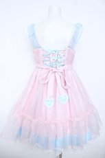 画像2: Angelic Pretty / Lovelyオーガンジージャンパースカート  ピンク×サックス Y-26-06-01-114-AP-OP-SZ-ZY (2)