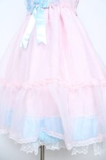 画像4: Angelic Pretty / Lovelyオーガンジージャンパースカート  ピンク×サックス Y-26-06-01-114-AP-OP-SZ-ZY (4)