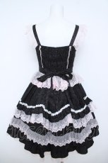 画像2: White Sugar girl 白糖少女 / Flower Ode - Doll-like Sweet Lolita  ブラック/ピンク Y-26-06-01-116-LO-OP-SZ-ZY (2)