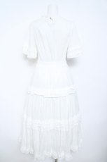画像2: axes femme Nostalgic / ティアードロングワンピース  白 Y-26-06-01-135-LO-OP-SZ-ZY (2)