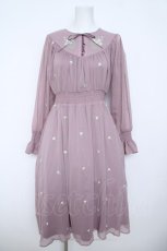 画像1: an another angelus / フラワー刺繍シフォンワンピース  ピンク Y-26-06-01-146-CA-OP-SZ-ZY (1)