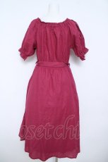 画像2: an another angelus / ローズ刺繍オフショルロングワンピース  ピンク Y-26-06-01-147-CA-OP-SZ-ZY (2)
