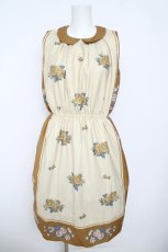 画像1: an another angelus / スカーフリメイク風ワンピース  ベージュ Y-26-06-01-148-CA-OP-SZ-ZY (1)
