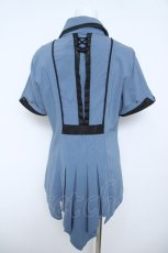 画像2: Ozz Croce / 刺 入りシャツ  ブルー Y-26-06-01-160-OO-BL-SZ-ZY (2)