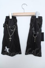 画像1: Amilige / AL刺繍ジャージレッグカバー  黒 Y-26-06-01-166-PU-ZA-SZ-ZY (1)