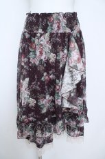 画像1: axes femme / 花柄マルチWAYスカート  ワイン Y-26-06-01-184-AX-SK-SZ-ZY (1)