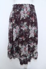 画像2: axes femme / 花柄マルチWAYスカート  ワイン Y-26-06-01-184-AX-SK-SZ-ZY (2)