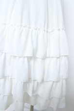 画像3: ATELIER PIERROT / Four-Tiered Ruffle Chiffon Skirt スカート  ホワイト Y-26-06-01-190-EL-SK-SZ-ZY (3)
