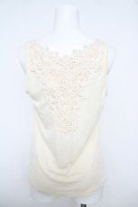 画像2: axes femme / 花刺繍レースタンク  生成り Y-26-06-01-026-AX-TO-SZ-ZY (2)