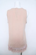 画像2: axes femme / レーザーカットフリルタンクトップ  ピンク Y-26-06-01-030-AX-TO-SZ-ZY (2)