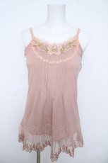画像1: axes femme / バタフライレースキャミソール  ピンク Y-26-06-01-031-AX-TO-SZ-ZY (1)