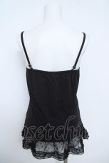 画像2: axes femme / ドビーシフォンキャミソール  黒 Y-26-06-01-039-AX-TO-SZ-ZY (2)
