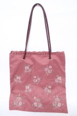 画像1: axes femme / ブーケ刺繍トートバッグ  ピンク Y-26-06-03-045-AX-BG-SZ-ZY (1)