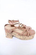 画像4: axes femme / パイピングストラップサンダル M ベージュ Y-26-06-03-046-AX-SH-SZ-ZY (4)