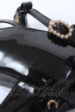 画像5: axes femme POETIQUE / レースアップエナメルパンプス M 黒 Y-26-06-03-051-AX-SH-SZ-ZY (5)