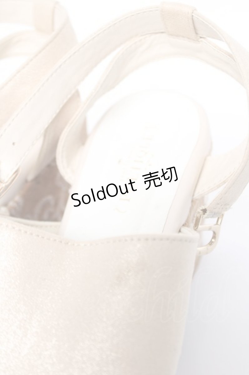画像5: axes femme POETIQUE / 刺繍ウェッジソールパンプス M ベージュ Y-26-06-03-052-AX-SH-SZ-ZT719 (5)