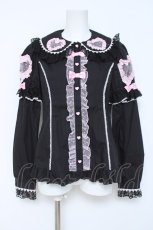 画像1: Angelic Pretty / Frill Heart付け袖ブラウス  黒 Y-26-06-03-054-AP-BL-SZ-ZY (1)