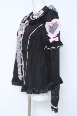 画像2: Angelic Pretty / Frill Heart付け袖ブラウス  黒 Y-26-06-03-054-AP-BL-SZ-ZY (2)