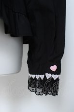 画像4: Angelic Pretty / Frill Heart付け袖ブラウス  黒 Y-26-06-03-054-AP-BL-SZ-ZY (4)