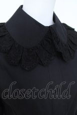 画像5: metamorphose / 肩フリルブラウス  黒 Y-26-06-03-055-ME-BL-SZ-ZY (5)