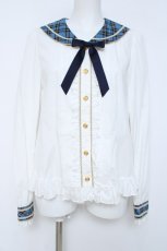 画像1: Angelic Pretty / Bunnyカレッジブラウス  ブルー Y-26-06-03-056-AP-BL-SZ-ZY (1)