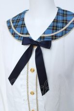画像4: Angelic Pretty / Bunnyカレッジブラウス  ブルー Y-26-06-03-056-AP-BL-SZ-ZY (4)