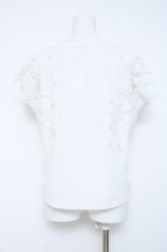 画像2: axes femme / レース袖カットT  黒 Y-26-06-03-061-AX-TO-SZ-ZY (2)