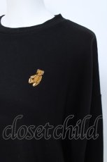 画像3: merry jenny / Bear刺繍ルーズトレーナー F 黒 Y-26-06-03-072-LO-TO-SZ-ZY (3)