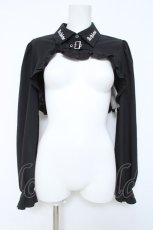 画像1: Jamie エーエヌケー / ショート丈ブラウス M 黒 Y-26-06-03-076-LO-BL-SZ-ZY (1)