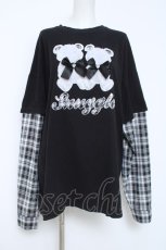 画像1: Ank Rouge / ふたごくまちゃんロンTe M 黒 Y-26-06-03-083-CA-TS-SZ-ZY (1)