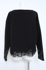 画像2: INGEBORG / 刺繍入りカットソー  黒 Y-26-06-03-103-LO-TO-SZ-ZY (2)