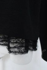 画像4: INGEBORG / 刺繍入りカットソー  黒 Y-26-06-03-103-LO-TO-SZ-ZY (4)