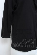 画像3: PINK HOUSE / レース使いカットソーカーディ M 黒 Y-26-06-03-107-LO-TO-SZ-ZY (3)