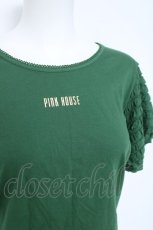 画像3: PINK HOUSE / ピコフリル袖カットソー M グリーン Y-26-06-03-116-LO-TO-SZ-ZY (3)