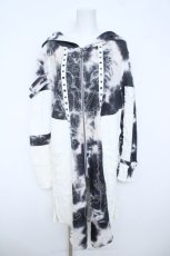 画像1: Ozz conte / ダメージ加工ムラ染めパーカー  オフシロ Y-26-06-03-130-OO-TO-SZ-ZY (1)