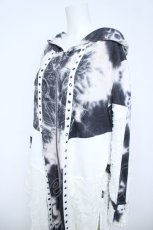 画像3: Ozz conte / ダメージ加工ムラ染めパーカー  オフシロ Y-26-06-03-130-OO-TO-SZ-ZY (3)
