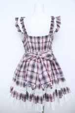 画像2: Angelic Pretty / Sweetフリルジャンパースカート(タータン)  ピンク Y-26-06-03-136-AP-OP-SZ-ZY (2)