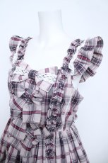 画像3: Angelic Pretty / Sweetフリルジャンパースカート(タータン)  ピンク Y-26-06-03-136-AP-OP-SZ-ZY (3)