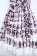 画像4: Angelic Pretty / Sweetフリルジャンパースカート(タータン)  ピンク Y-26-06-03-136-AP-OP-SZ-ZY (4)
