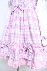 画像4: Angelic Pretty / Sprinkle Heart Tartanワンピース  白 Y-26-06-03-142-AP-OP-SZ-ZY (4)
