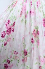 画像3: JESUS DIAMANTE / ぼかし薔薇プリーツワンピース 38 ピンク Y-26-06-03-152-JE-OP-SZ-ZY (3)