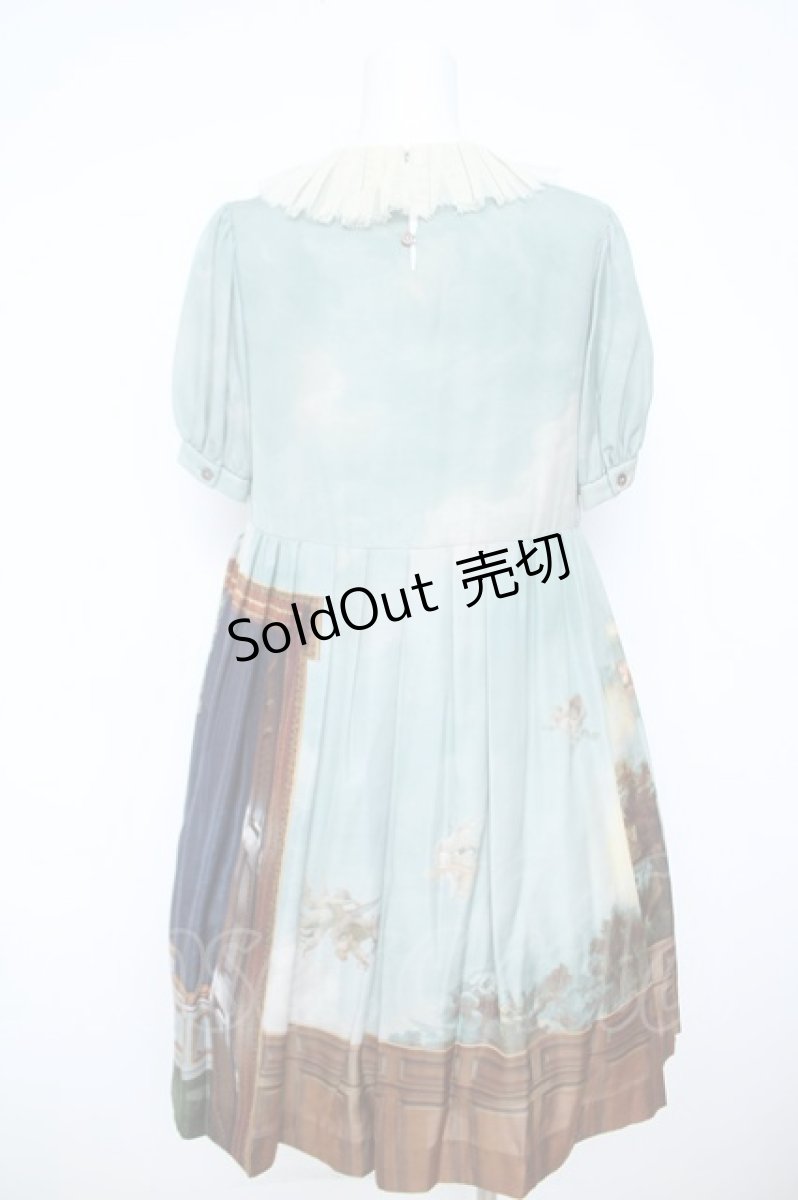 画像2: Jane Marple / English Manor Houseミニワンピース M ブルー Y-26-06-03-153-JM-OP-SZ-ZY (2)