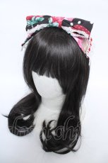 画像1: Angelic Pretty / Fresh Strawberry Dinerカチューシャ  黒 Y-26-06-03-025-AP-AC-SZ-ZY (1)