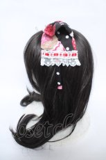 画像2: Angelic Pretty / Fresh Strawberry Dinerカチューシャ  黒 Y-26-06-03-025-AP-AC-SZ-ZY (2)