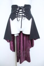 画像1: ATELIER BOZ / メンズヘクトルロングオーバースカート  ブラック/ボルドー Y-26-06-03-173-EL-SK-SZ-ZY (1)