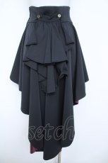 画像2: ATELIER BOZ / メンズヘクトルロングオーバースカート  ブラック/ボルドー Y-26-06-03-173-EL-SK-SZ-ZY (2)