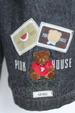 画像3: PINK HOUSE / ネーム使いポロくま刺繍ハーフパンツ L 黒 Y-26-06-03-195-LO-PA-SZ-ZY (3)