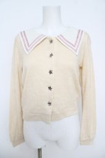 画像1: Ank Rouge / セーラーニットカーディガン M 生成り Y-26-06-05-043-CA-TO-SZ-ZY (1)